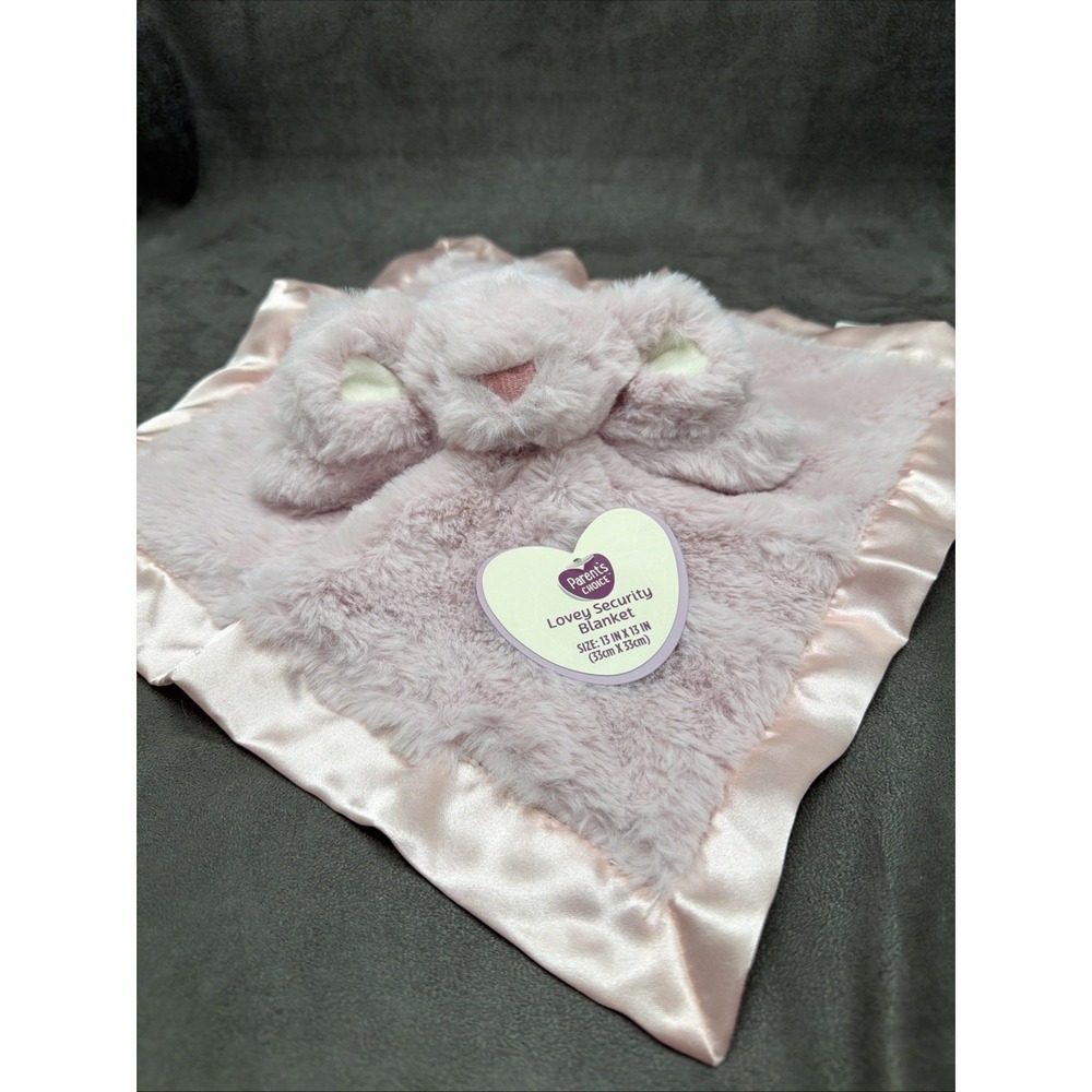 Parents Choice Baby Blanket Bunny Rabbit Lovey Pink